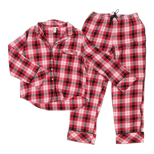 Pajamas 2Pc By Victorias Secret In Pink & Red, Size:M