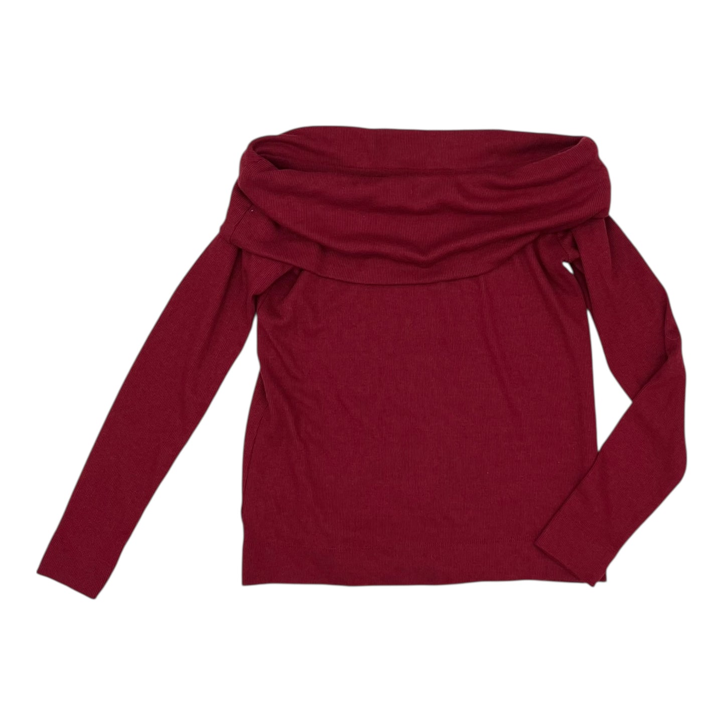 Top Ls By Loft In Maroon, Size:S