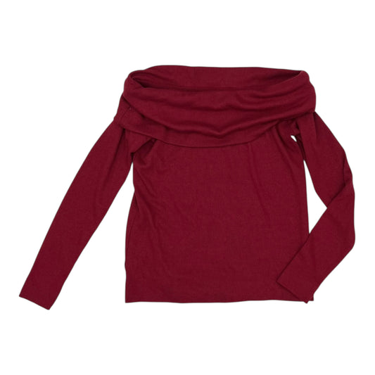 Top Ls By Loft In Maroon, Size:S