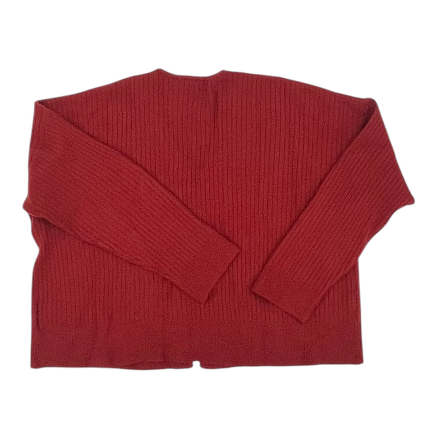Sweater Cardigan By Madewell In Red, Size:Xl