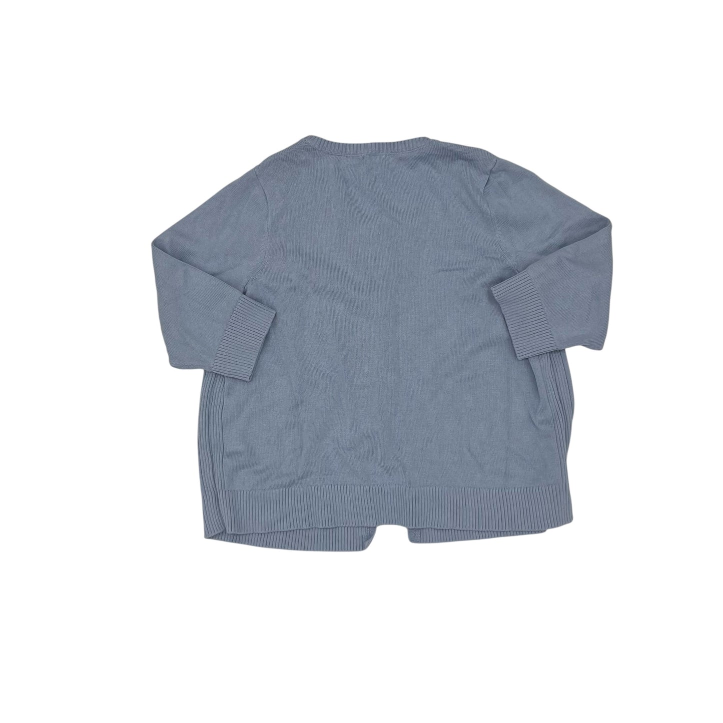 Sweater Cardigan By J. Jill In Blue, Size:2X