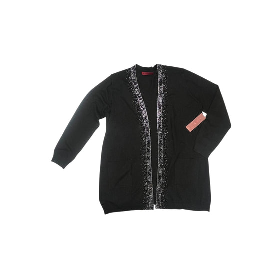 Cardigan By Love Scarlett In Black, Size:Xl