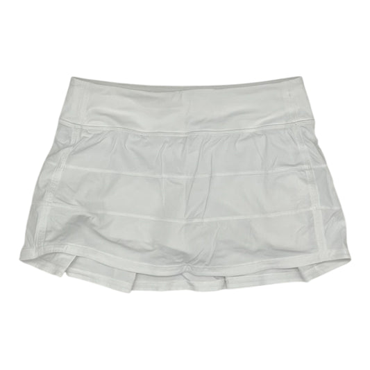 Athletic Skirt By Lululemon In White, Size:S