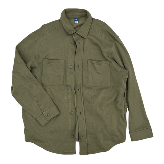 Jacket Shirt By Old Navy In Green, Size:Xxl