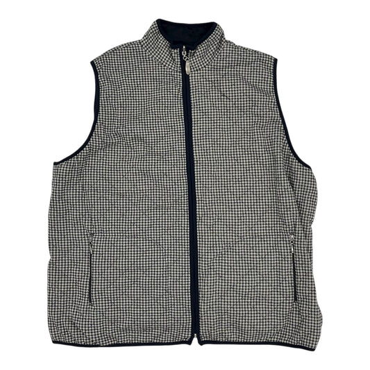 Vest Puffer & Quilted By Koret In Blue & Cream, Size:3X