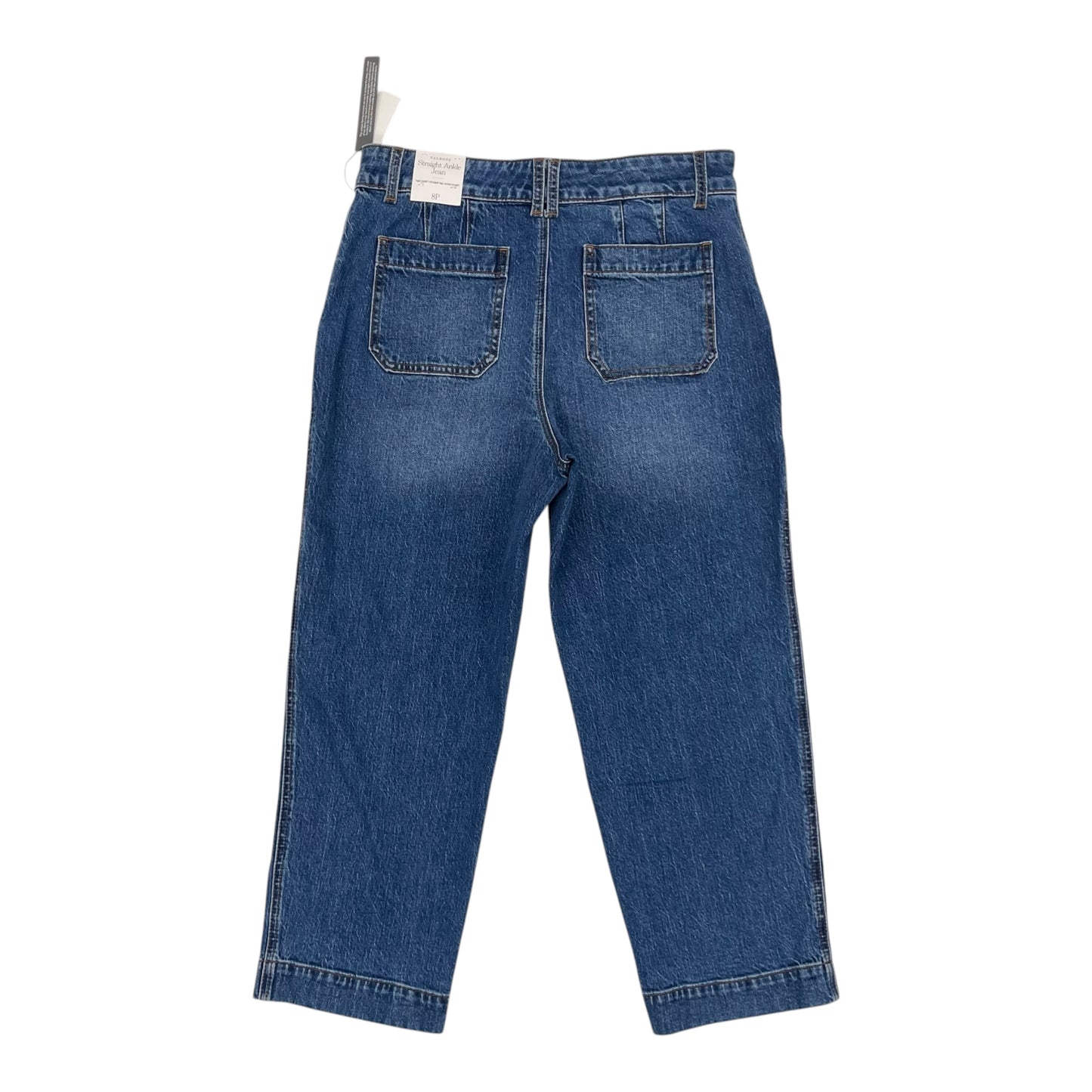 Jeans Straight By Talbots In Blue Denim, Size:8P