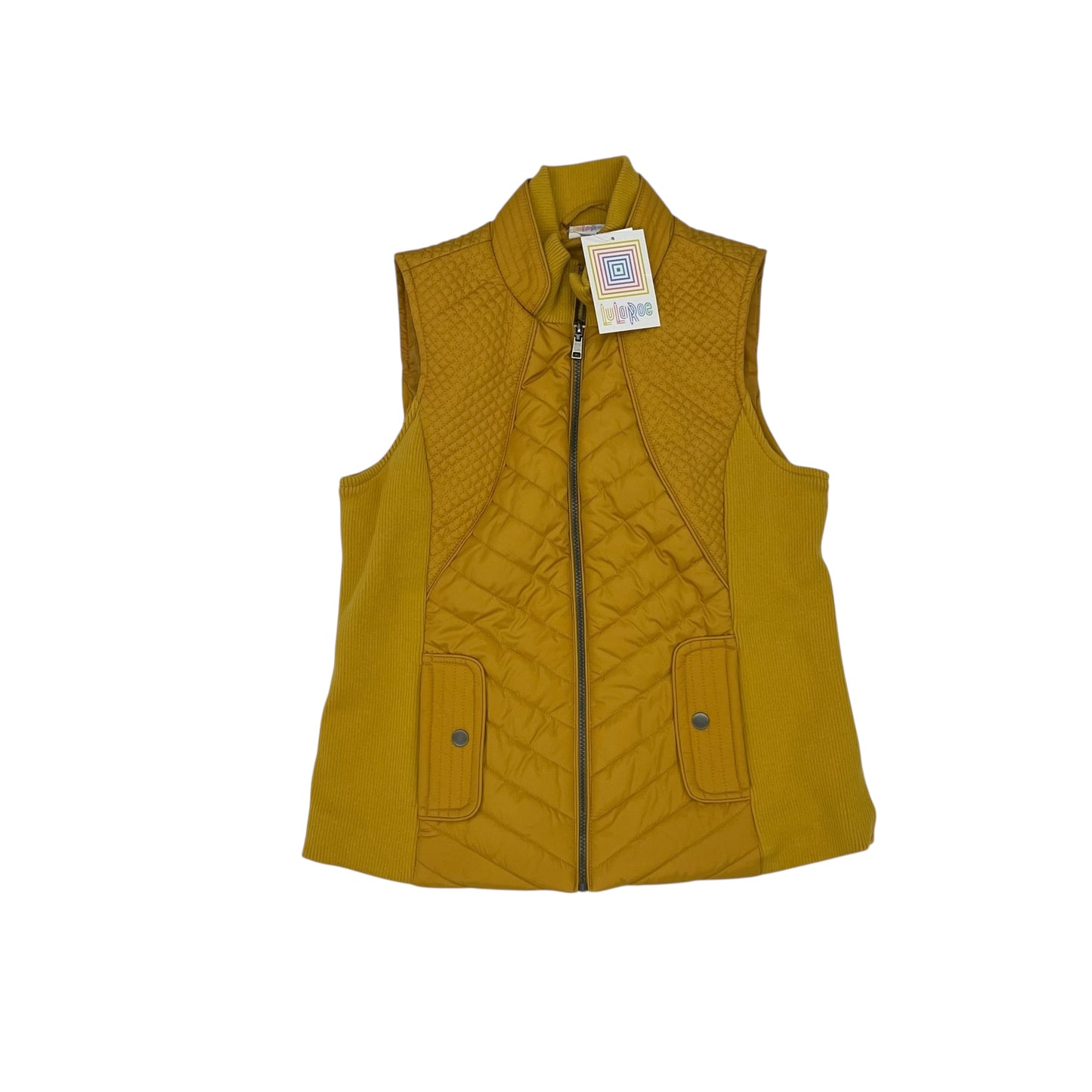 Vest Puffer & Quilted By Lularoe In Yellow, Size:S