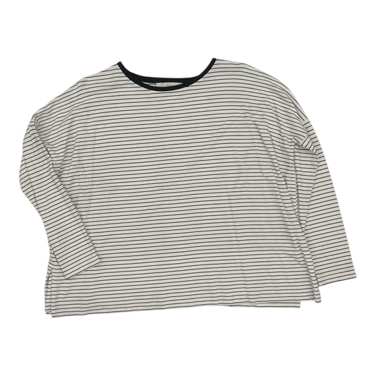 Top Ls Basic By Loft In Black & Cream, Size:M