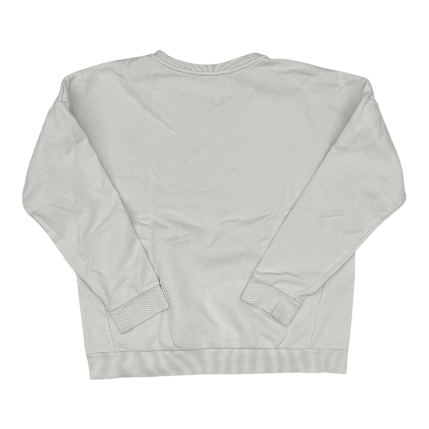 Athletic Sweatshirt Crewneck By Adidas In White, Size:Xl