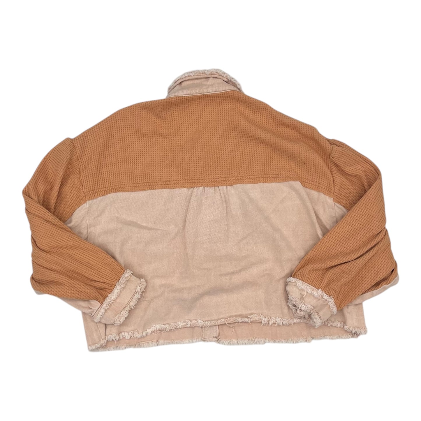 Jacket Shirt By Clothes Mentor In Orange, Size:M