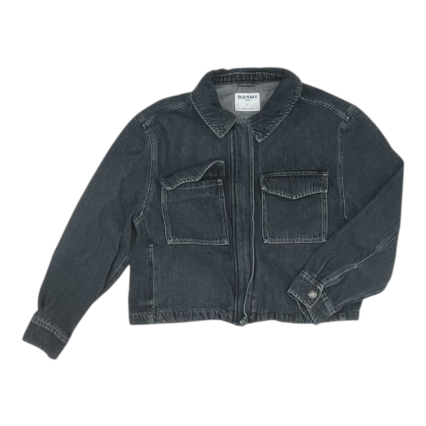 Jacket Denim By Old Navy In Blue Denim, Size:L