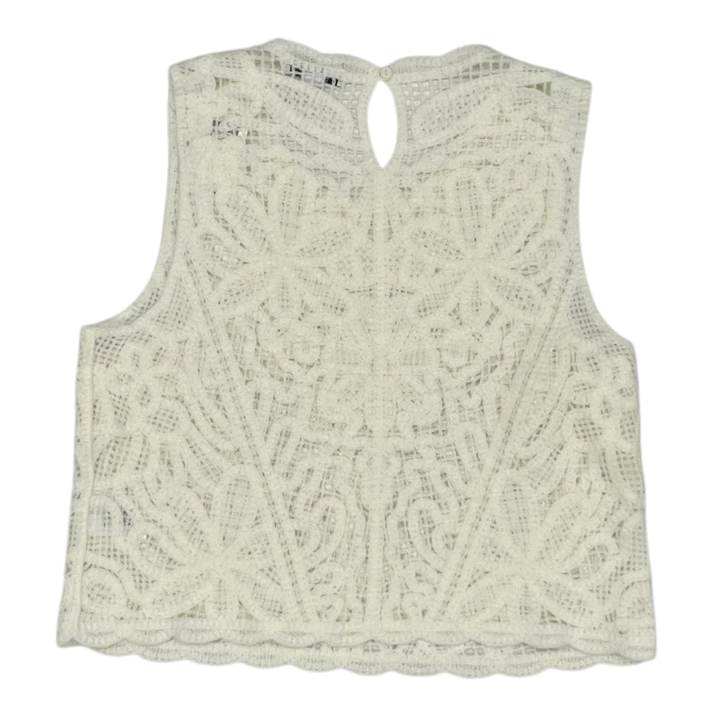 Vest Sweater By And Now This In Cream, Size:M