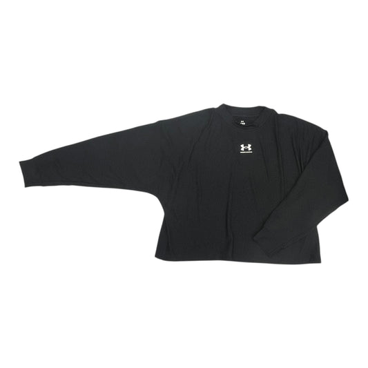 Athletic Top Ls Crewneck By Under Armour In Black, Size:L