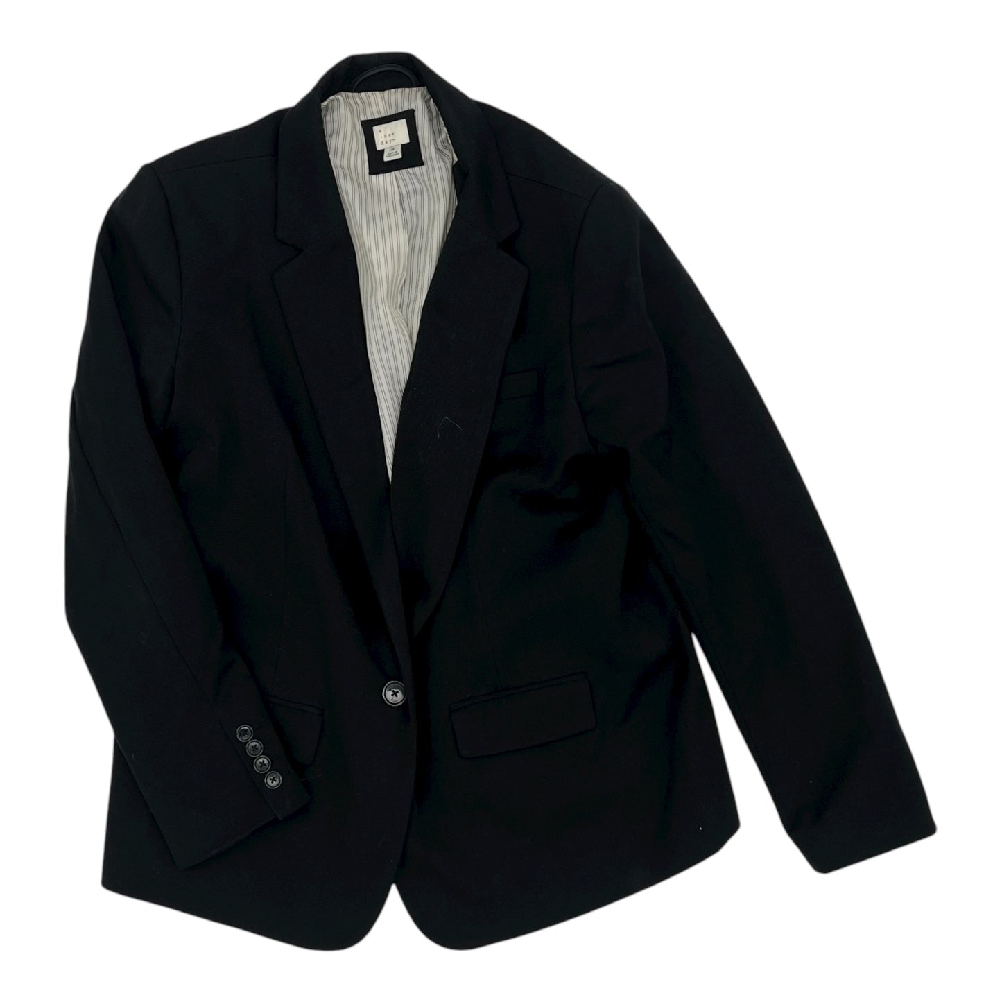 Blazer By A New Day In Black, Size:1X
