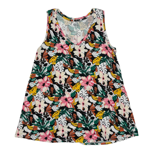 Top Sleeveless By Lane Bryant In Floral Print, Size:1X