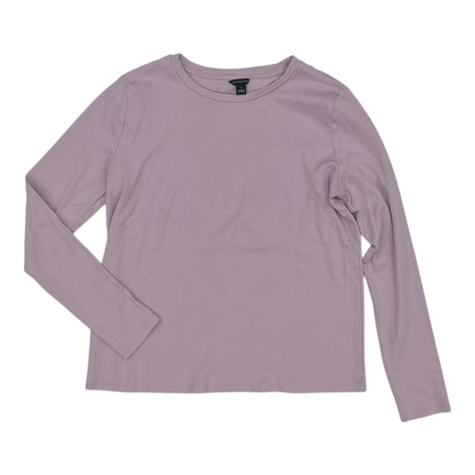 Top Ls Basic By Ann Taylor In Purple, Size:L