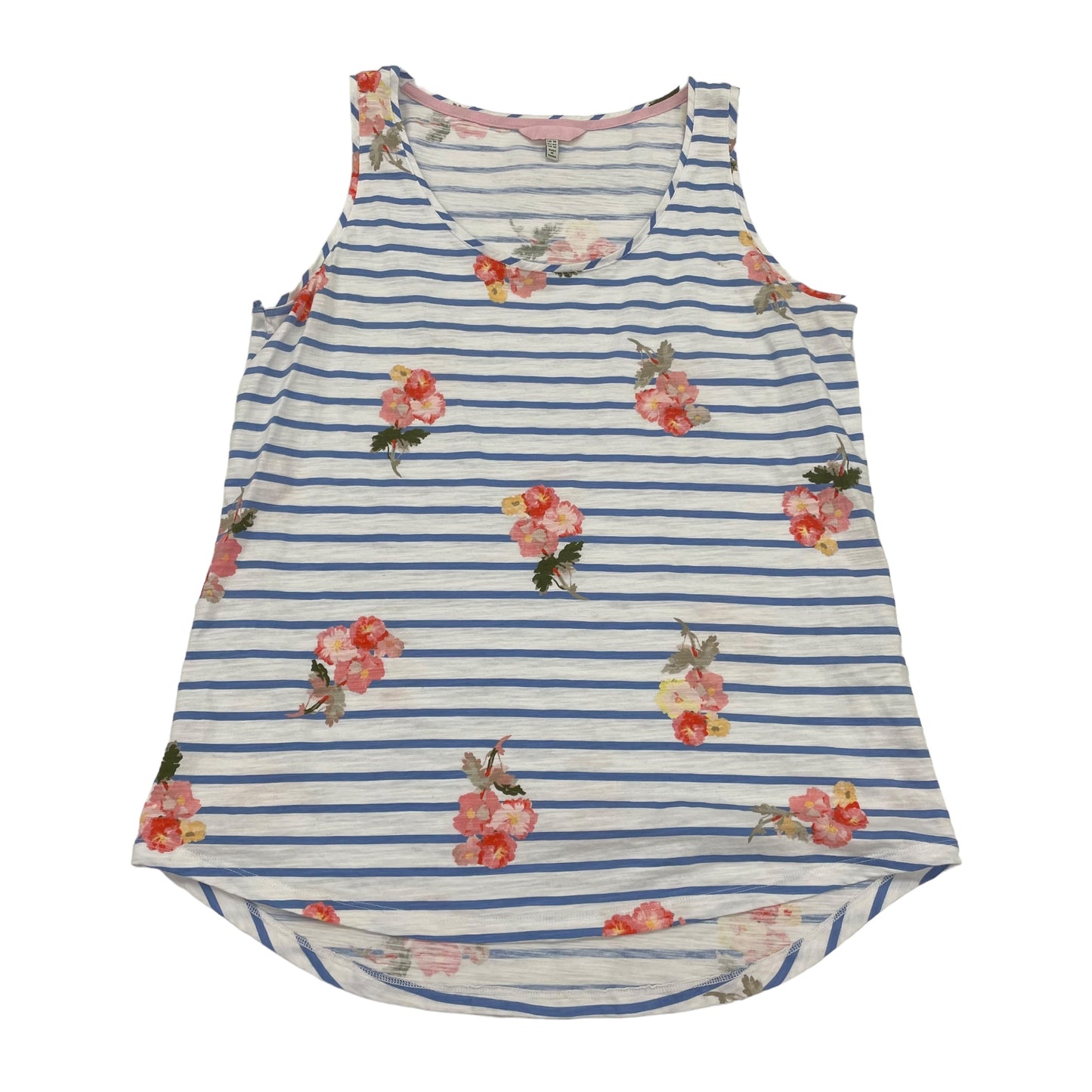 BLUE & WHITE JOULES TOP SLEEVELESS, Size M