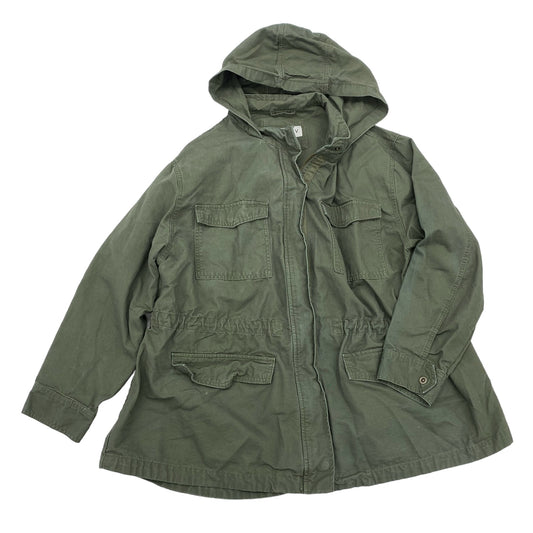 GREEN JACKET UTILITY by AVA & VIV Size:2X