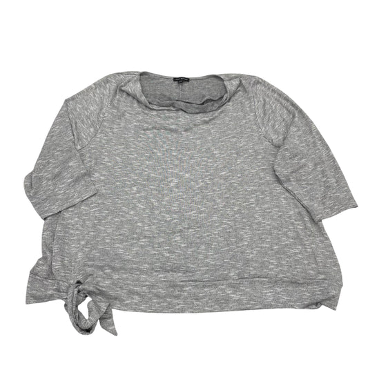 GREY TOP 3/4 SLEEVE by LANE BRYANT Size:4X