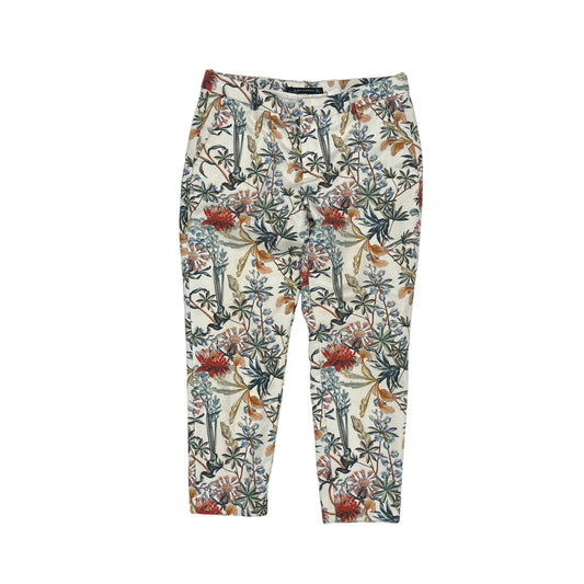 Pants Chinos & Khakis By Zara In Floral Print, Size:L