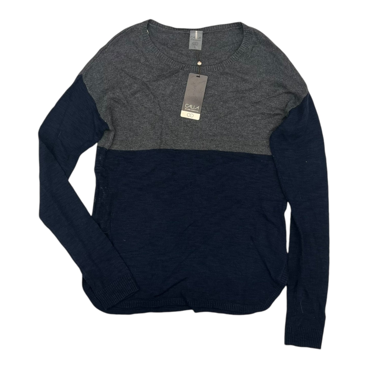 Sweater By Calia In Blue & Grey, Size:L