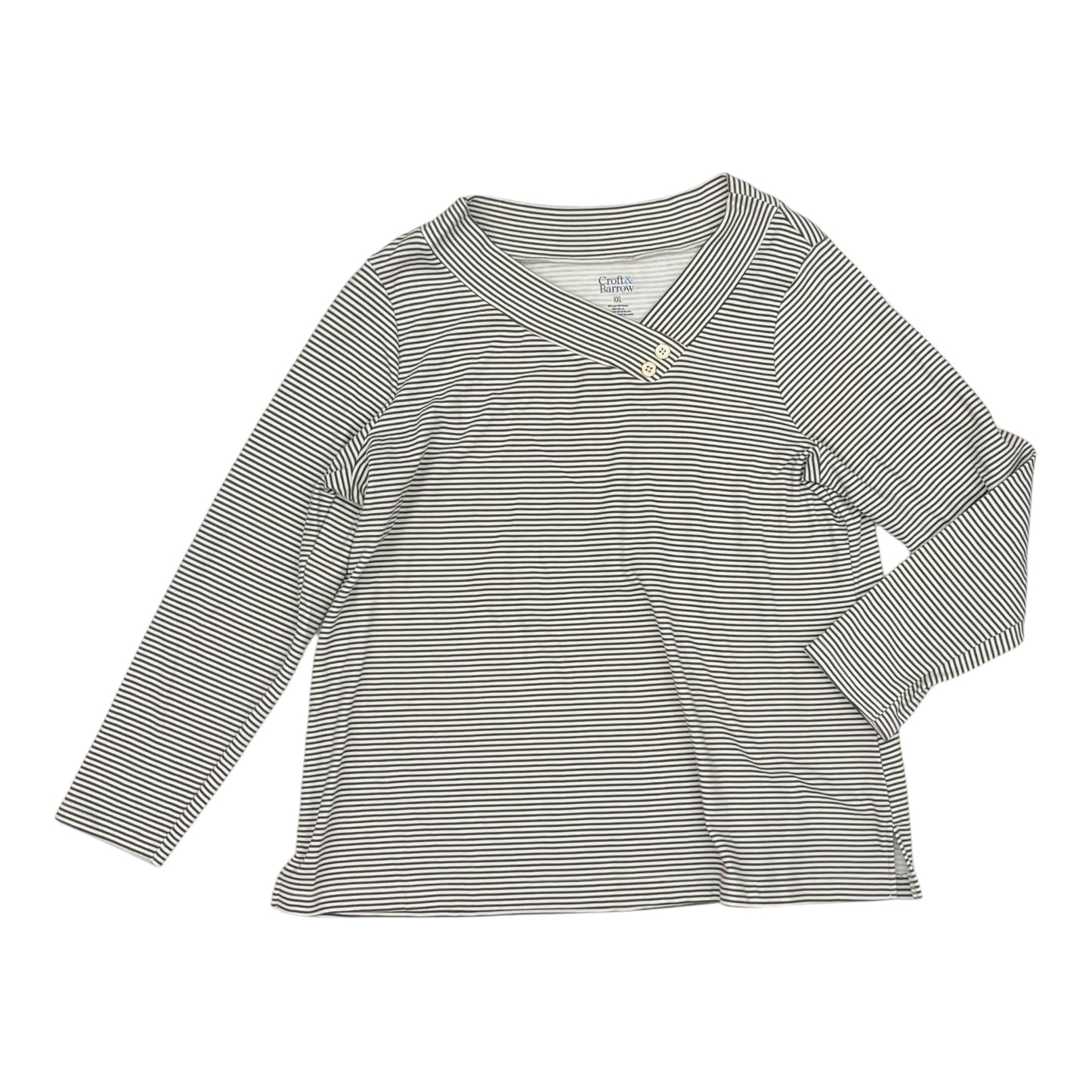 Top Ls By Croft And Barrow In Green, Size:Xxl
