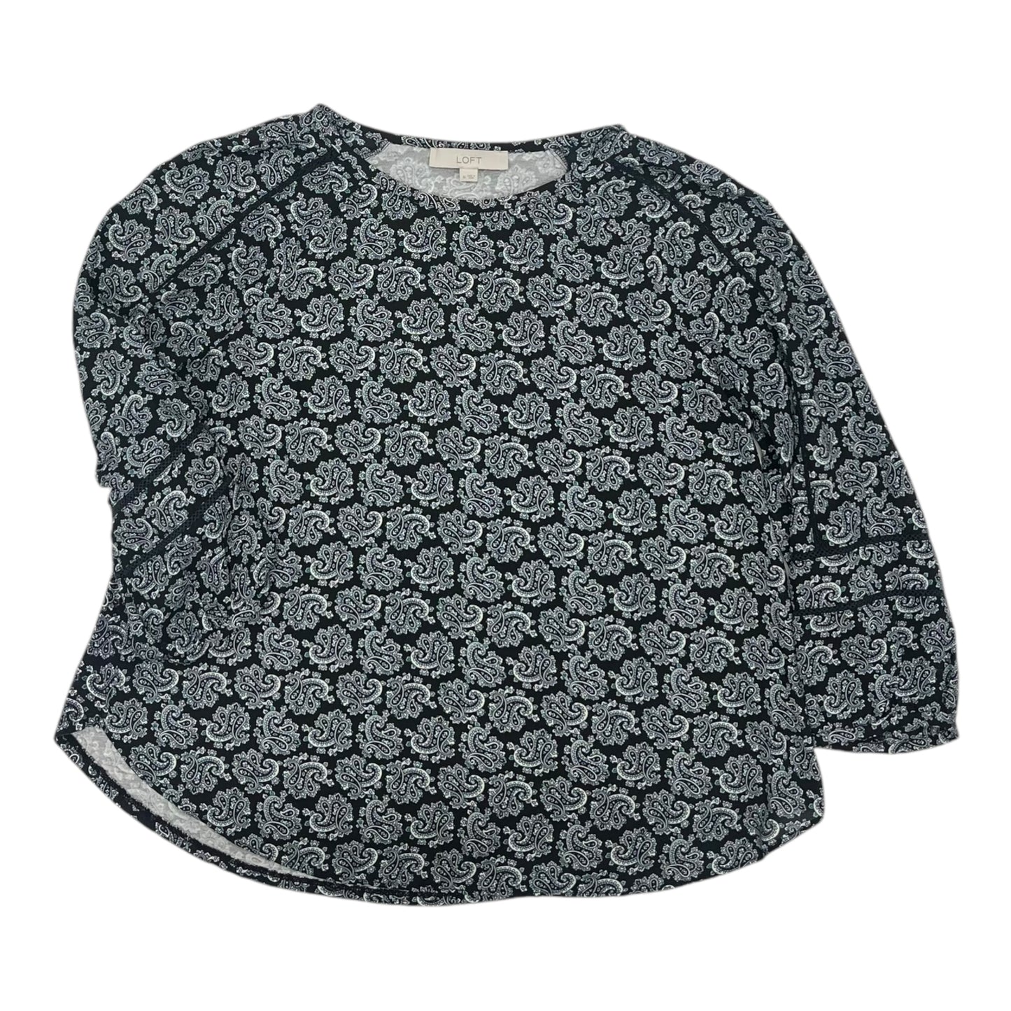 Top Ls By Loft In Black & Blue, Size:M