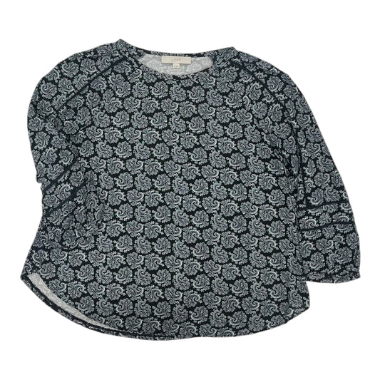 Top Ls By Loft In Black & Blue, Size:M