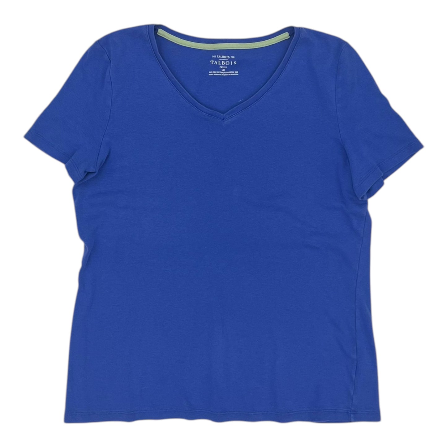Top Ss Basic By Talbots In Blue, Size:Lp