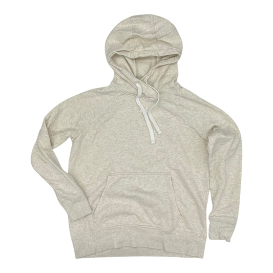 Athletic Sweatshirt Hoodie By Under Armour In Cream, Size:S