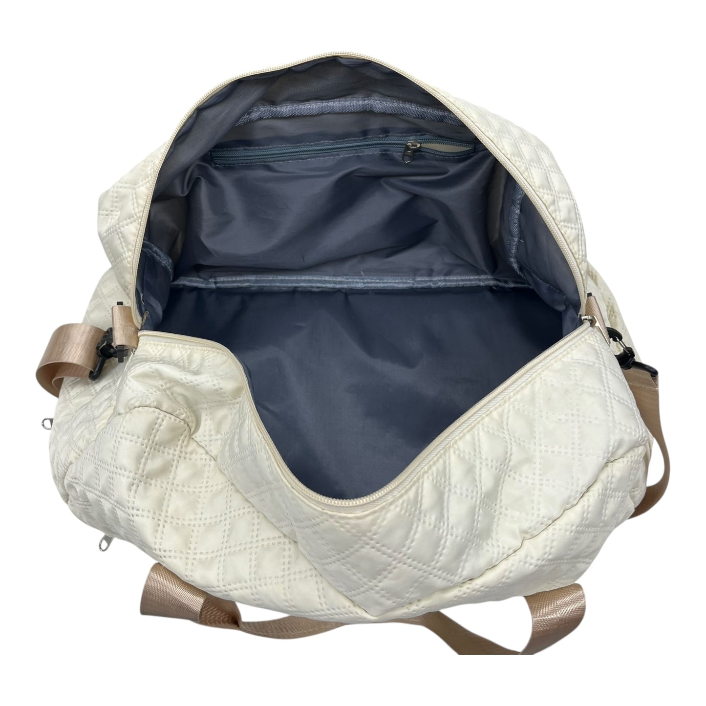 Duffle And Weekender By Clothes Mentor In Cream, Size:Medium