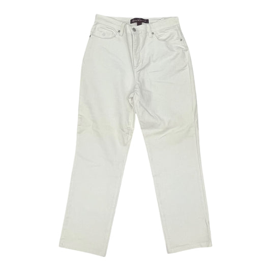 Jeans Straight By Gloria Vanderbilt In White Denim, Size:6