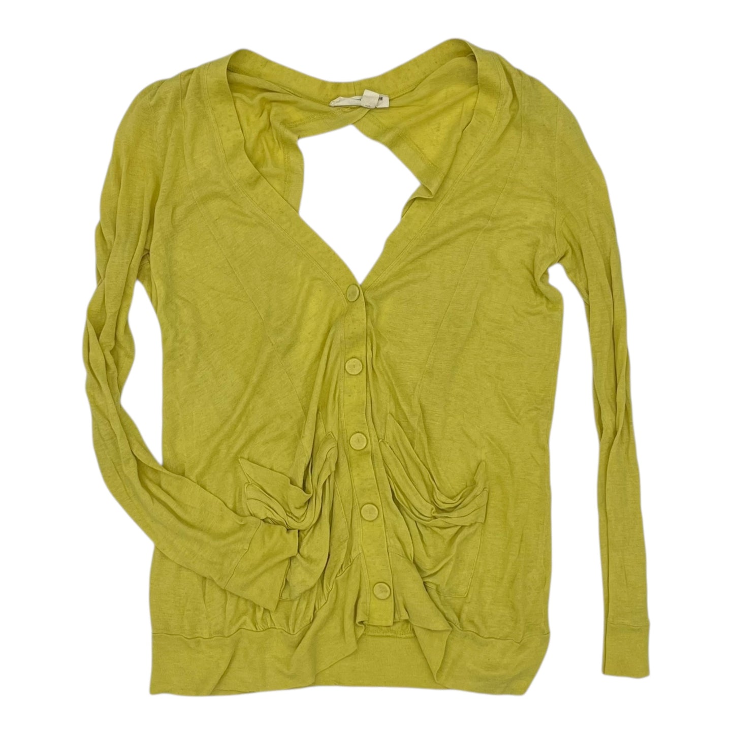 Cardigan By Pilcro In Yellow, Size:S