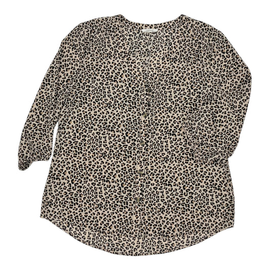 Blouse Ls By Maurices In Animal Print, Size:L