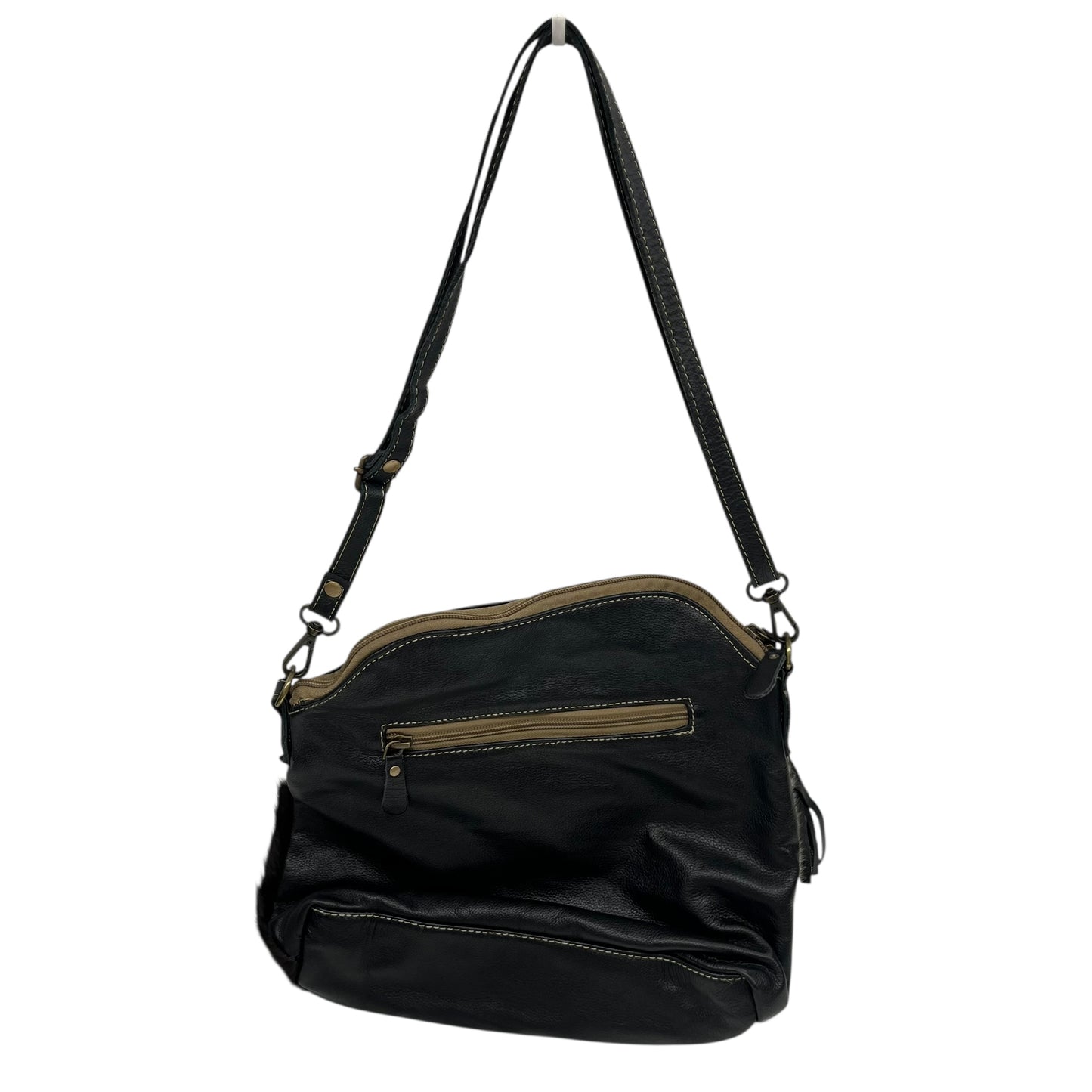Crossbody By Myra In Brown & Cream, Size:Medium