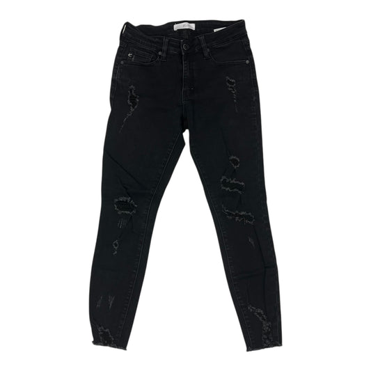 Jeans Skinny By Kancan In Black Denim, Size:0