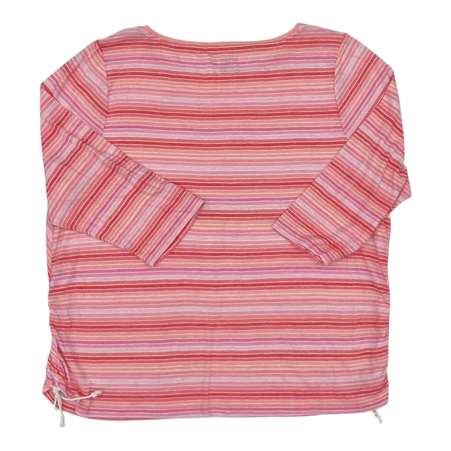 Top 3/4 Sleeve By Talbots In Pink, Size:3X