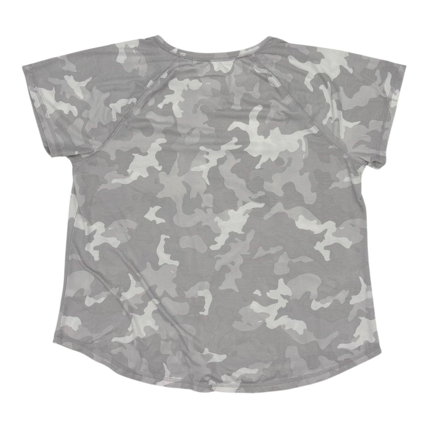 Athletic Top Ss By Tek Gear In Grey, Size:Xxl