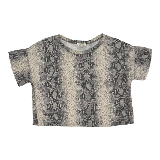 Top Ss By Peach Love Cream California In Snakeskin Print, Size:M