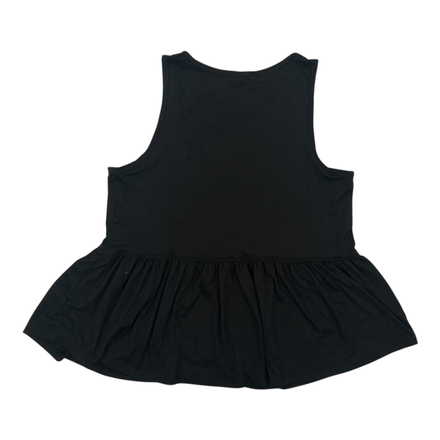 Top Sleeveless By Clothes Mentor In Black, Size:L