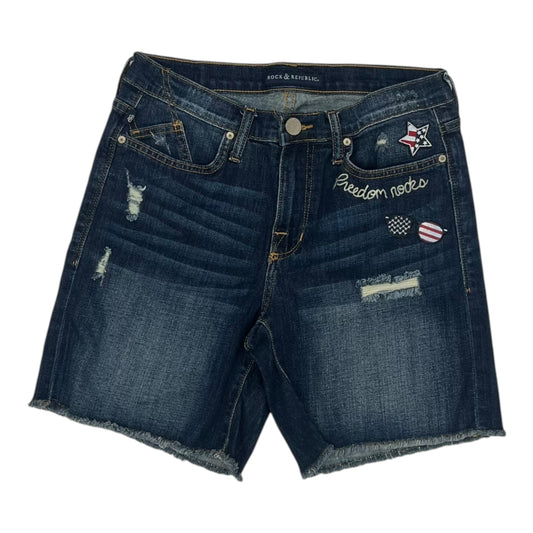 Shorts By Rock And Republic In Blue Denim, Size:10