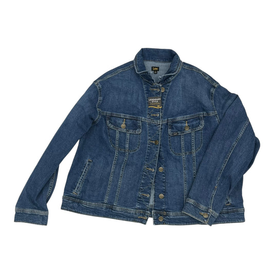 Jacket Denim By Lee In Blue Denim, Size:3X