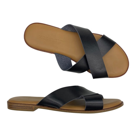 Sandals Flats By Cynthia Rowley In Black, Size:7.5