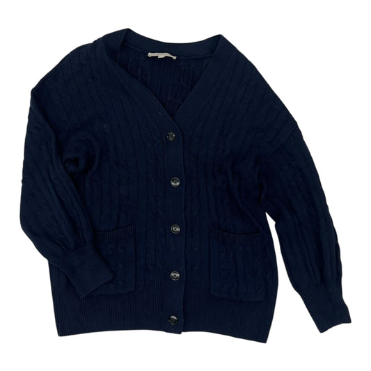 Sweater Cardigan By Loft In Navy, Size:Xl