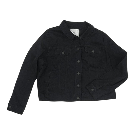 Jacket Denim By Nine West Apparel In Navy, Size:Xxl