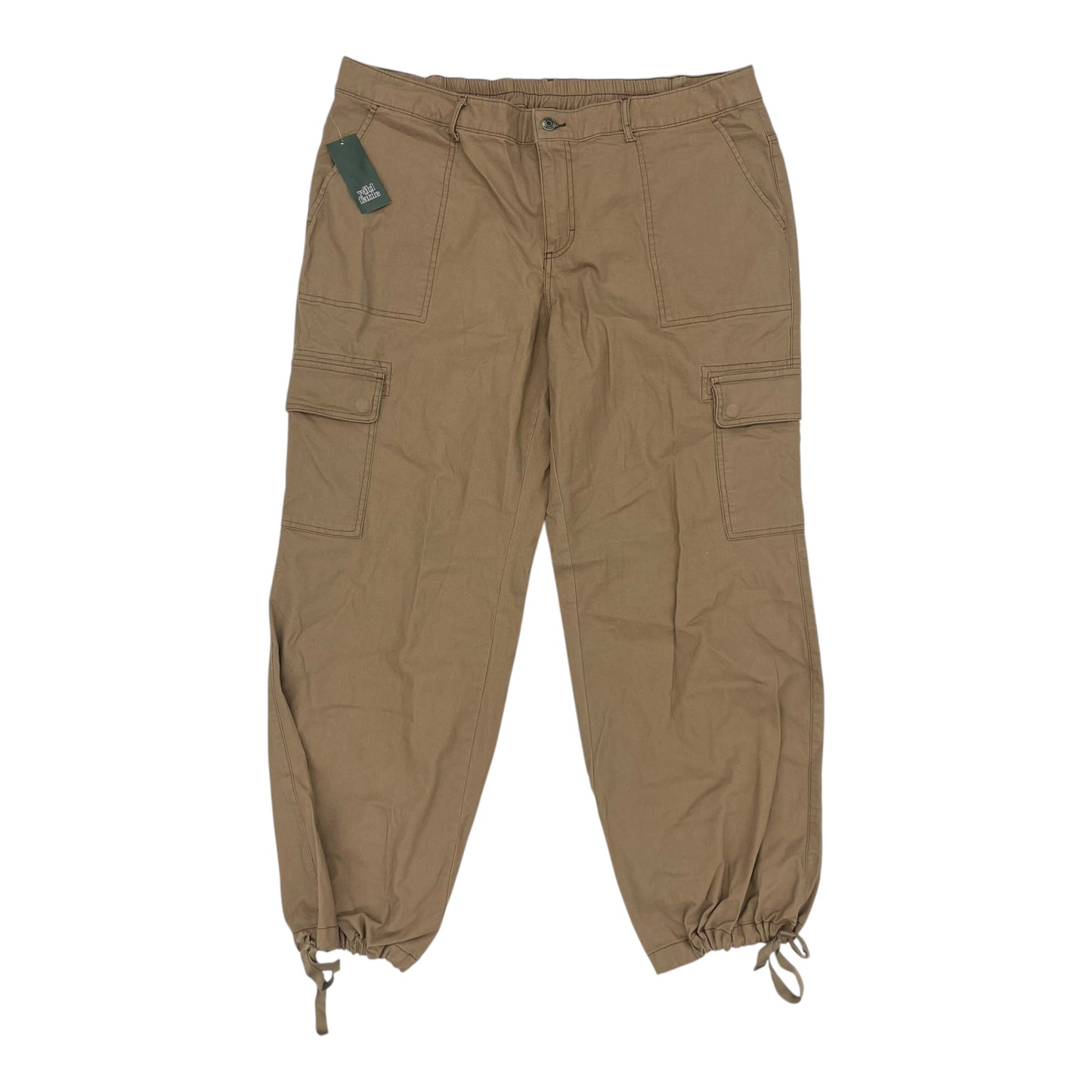 Pants Cargo & Utility By Wild Fable In Tan, Size:1X