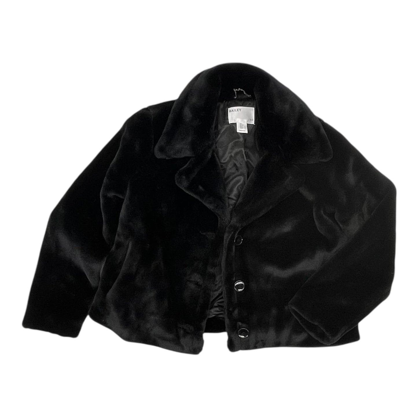 Coat Faux Fur & Sherpa By Bailey 44 In Black, Size:M