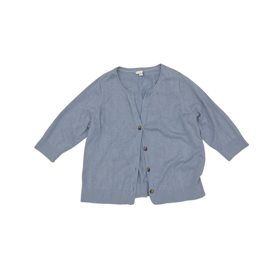 Sweater Cardigan By J. Jill In Blue, Size:2X