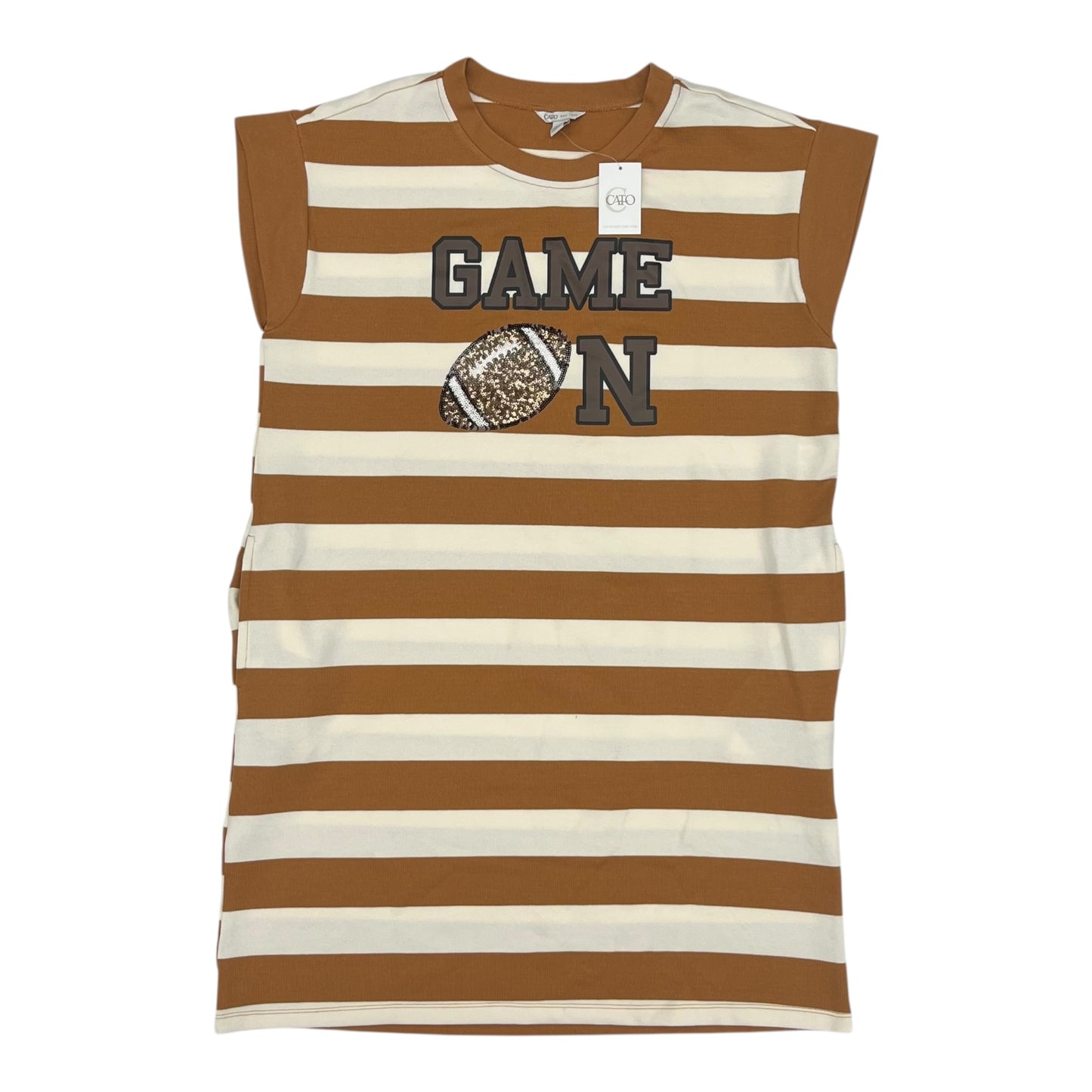 Dress Casual Short By Cato In Brown & White, Size:M