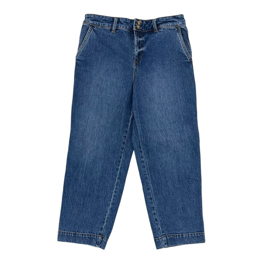 Jeans Straight By Talbots In Blue Denim, Size:8P